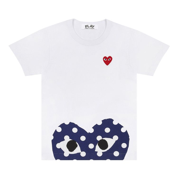 Comme des Garçons PLAY Polka Dot Half Heart T-Shirt 'White'