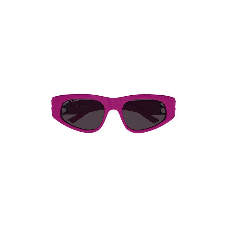 Balenciaga Cat Eye Sunglasses 'Fuchsia/Silver/Grey'