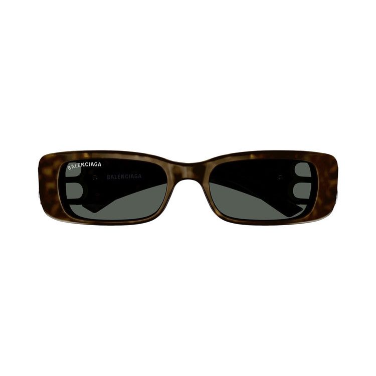 Balenciaga Rectangular Sunglasses 'Havana/Gold'