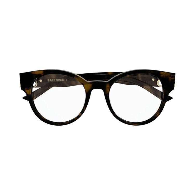 Balenciaga Oval Glasses 'Dark Havana'