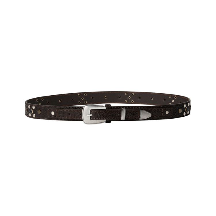 Lemaire Western Studs Belt 'Dark Brown'