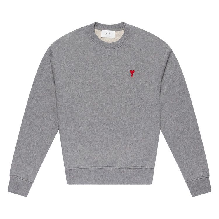 Ami Small Logo Sweatshirt 'Heather Grey'