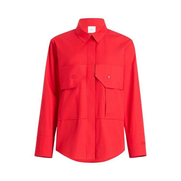 Patou Cargo Blouse 'Elixir Red'