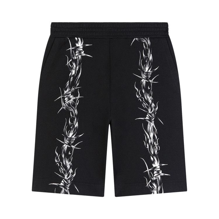 Givenchy Barbed Wire Printed Bermuda Shorts 'Black'