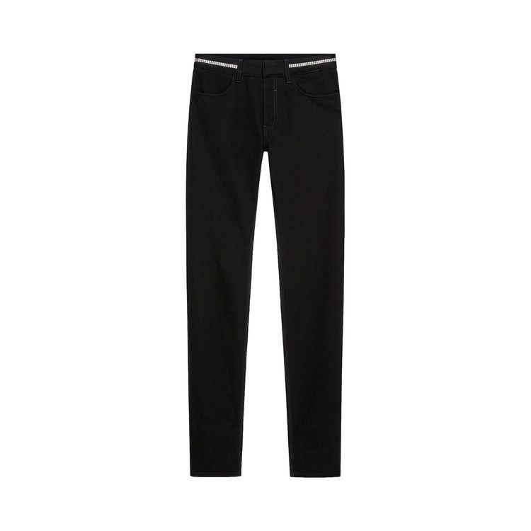 Givenchy Skinny Denim Trousers 4G Zip 'Black'