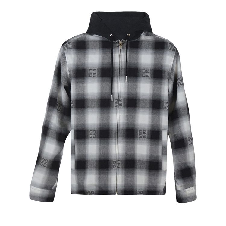 Givenchy Felpa Hood Lined Overshirt 'Black/White'