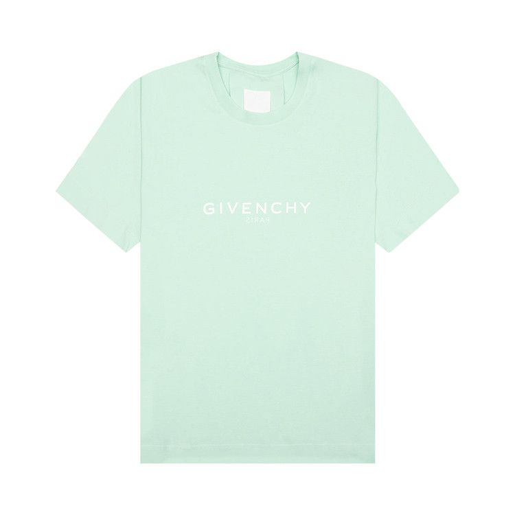 Givenchy Slim Fit Reverse Print T-Shirt 'Aqua Green'