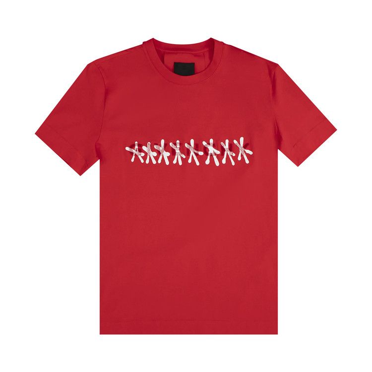 Givenchy Tufting Overprint Slim Fit T-Shirt 'Red'