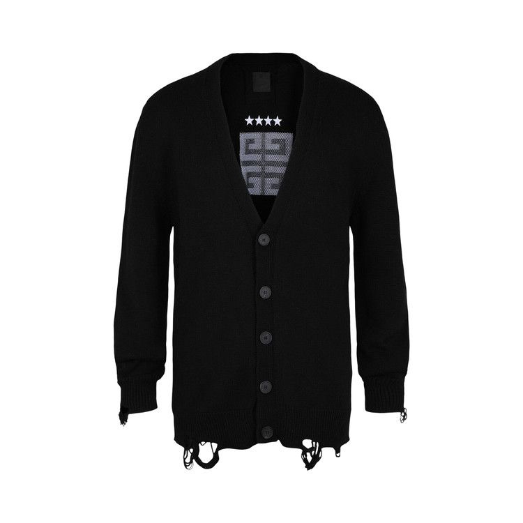 Givenchy Embroidered Star 4G Logo Cardigan 'Black/White'