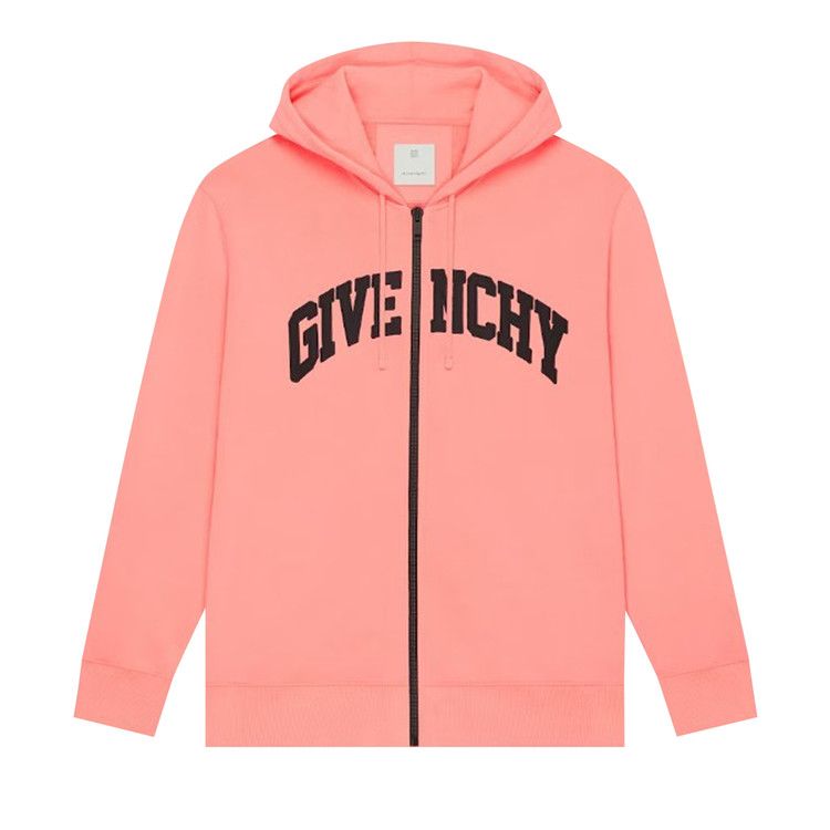 Givenchy Classic Fit Zipped Hoodie 'Coral'