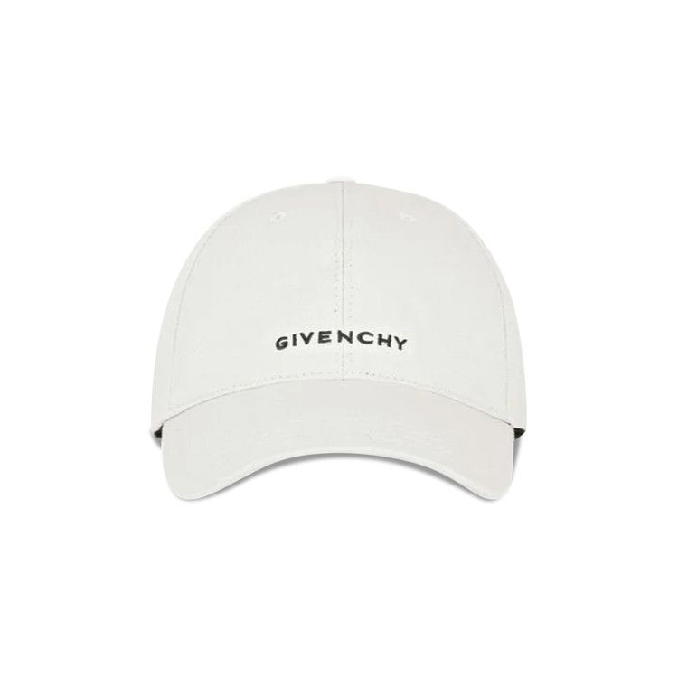 Givenchy Curved Cap With Embroidered Logo 'White'