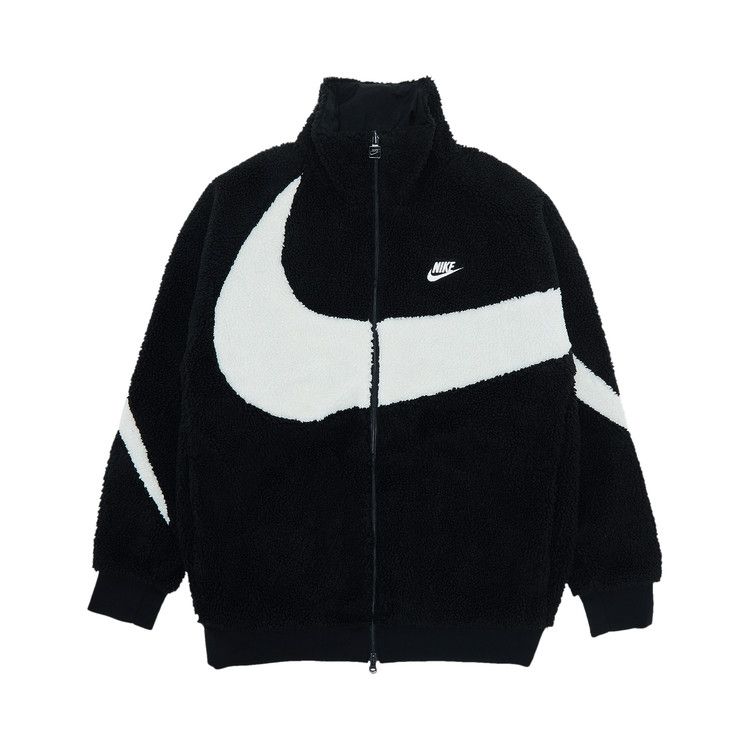 Nike Big Swoosh Reversible Boa Jacket 'Black'