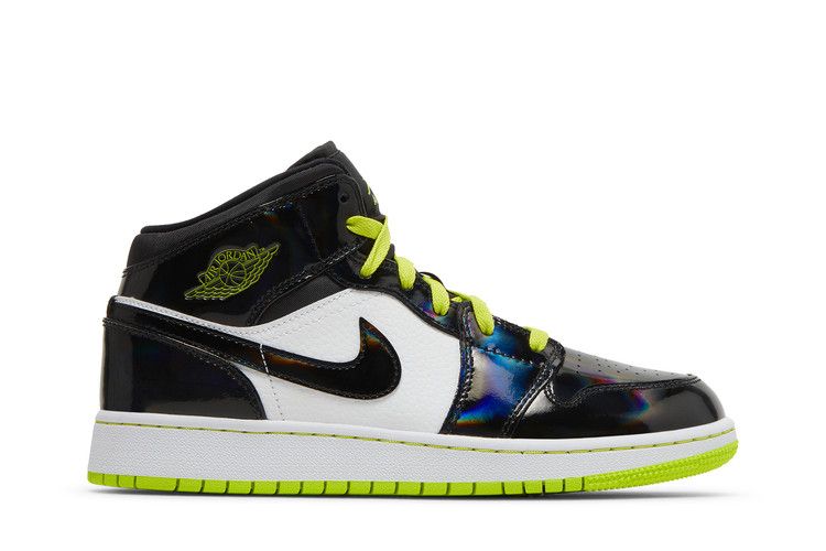 Air Jordan 1 Mid SE GS 'Black Cyber'