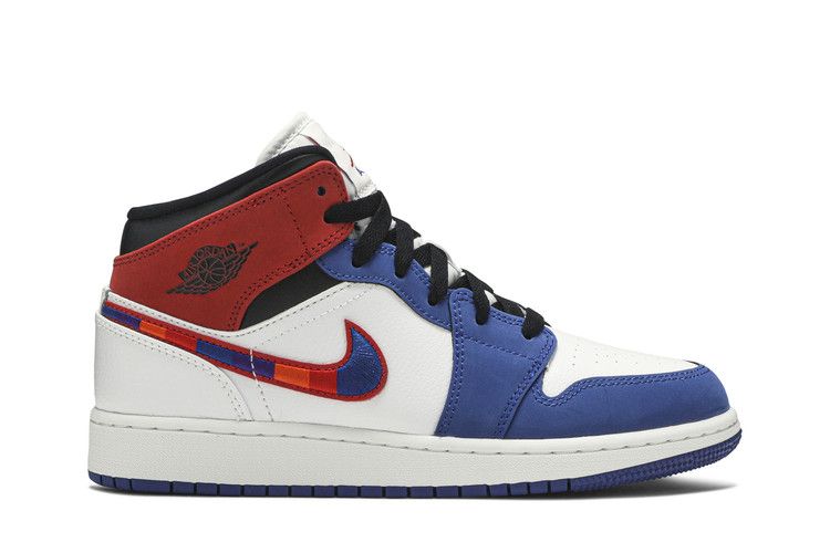 Air Jordan 1 MID SE GS 'Multicolored Swoosh'