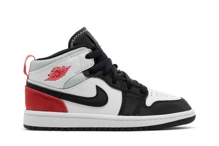 Air Jordan 1 Mid SE PS 'Red Black Toe'