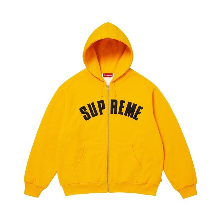 Supreme Arc Thermal Lined Zip Up Hooded Sweatshirt 'Bright Gold'