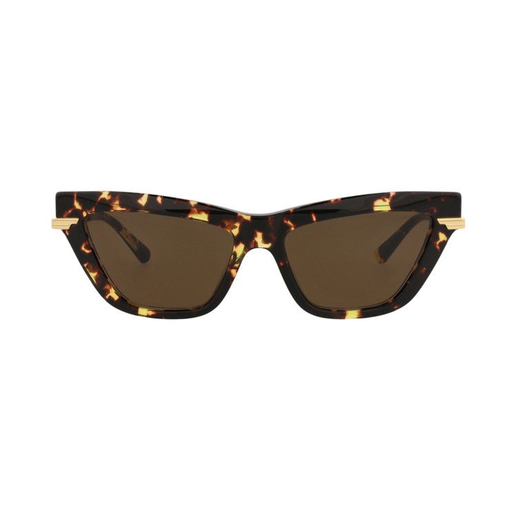 Bottega Veneta Cat Eye Sunglasses 'Havana/Gold/Brown'