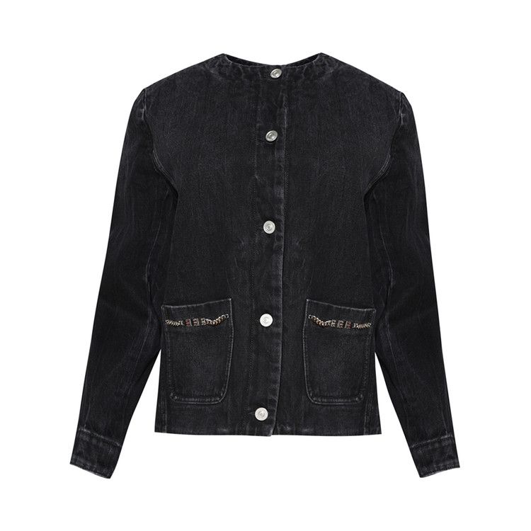 Givenchy Collarless Chain Jacket 'Black'
