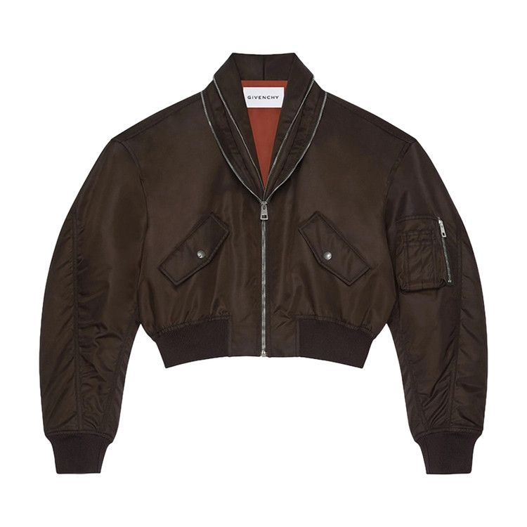 Givenchy Zipped Shawl Collar Bomber 'Brown'