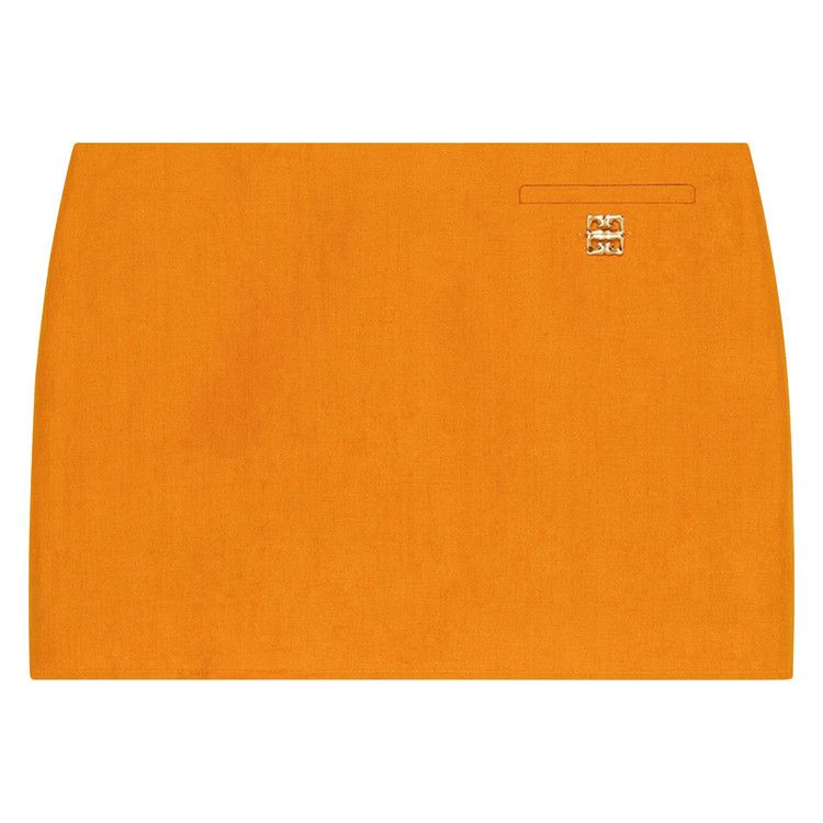 Givenchy Mini Skirt With 4G Liquid 'Dark Orange'