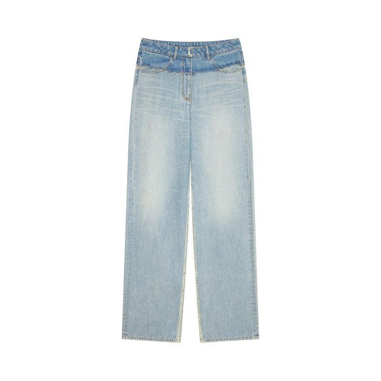 Givenchy Oversized Mixed Denim Jeans 'Pale Blue'