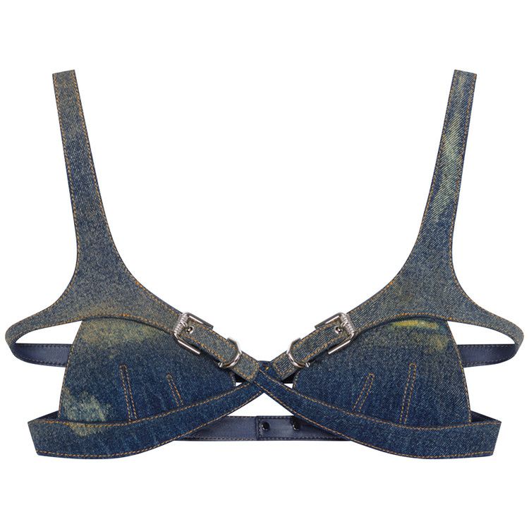 Givenchy Crossed Front Bra 'Military Blue'