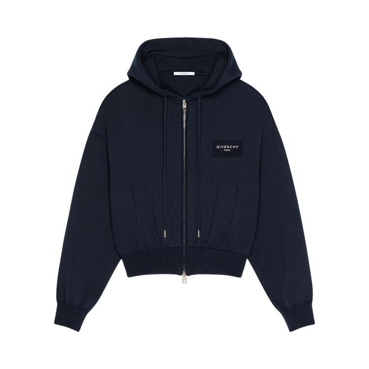 Givenchy Zip-Up Hoodie Sweater 'Navy'