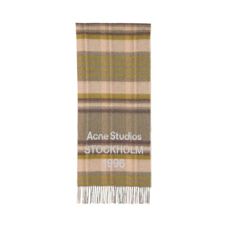 Acne Studios Check Logo Scarf 'Venus Check'