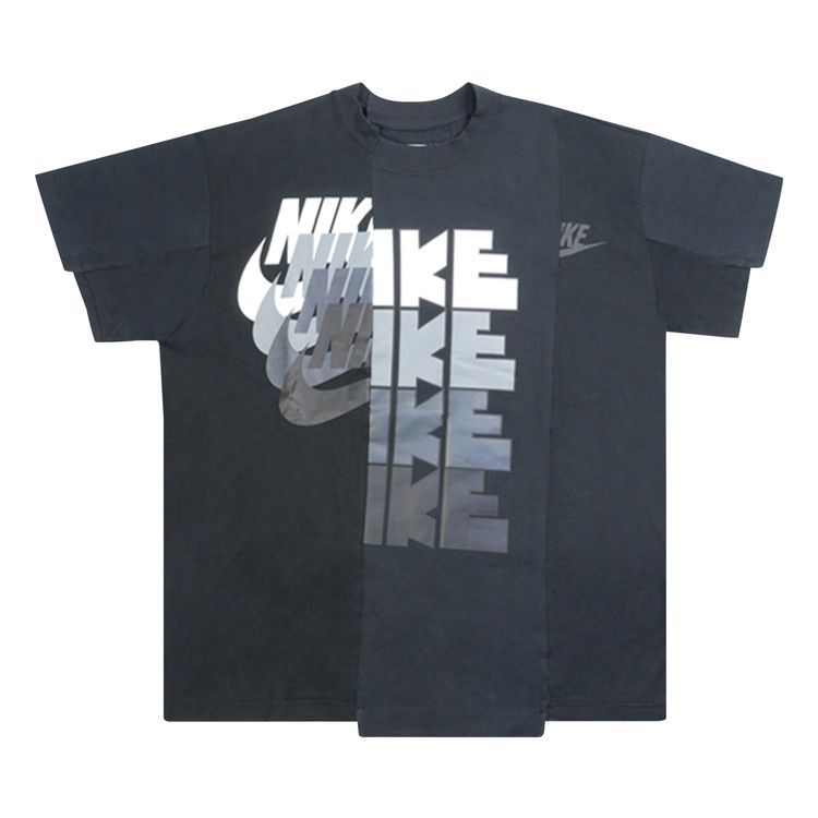 Nike x Sacai Hybrid T-Shirt 'Black'