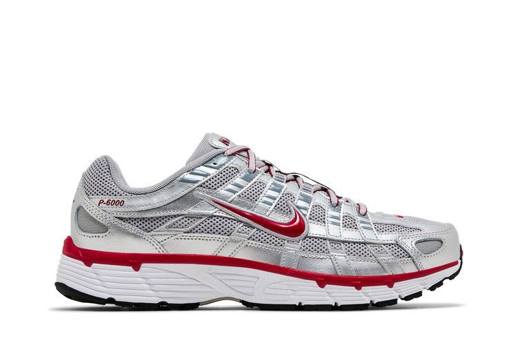 Nike P-6000 'Metallic Silver Gym Red'