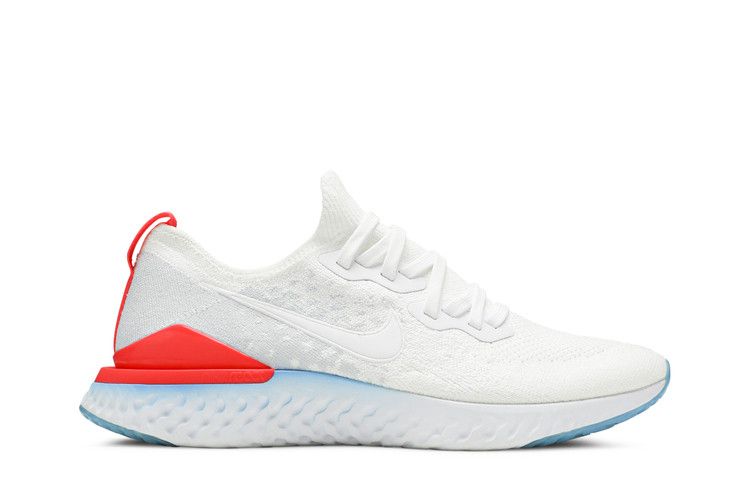 Nike Epic React Flyknit 2 'Blue Hero Bright Crimson'