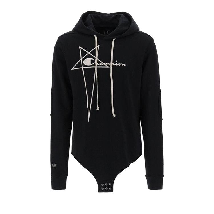 Rick Owens x Champion Knitted Hooded Bodysuit 'Black'