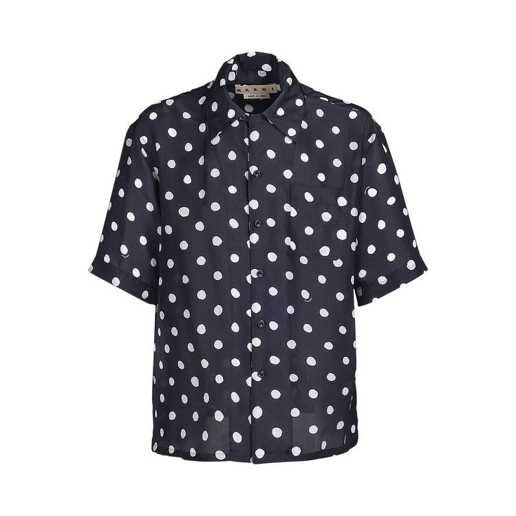 Marni Collar Short-Sleeve Shirt 'Black'