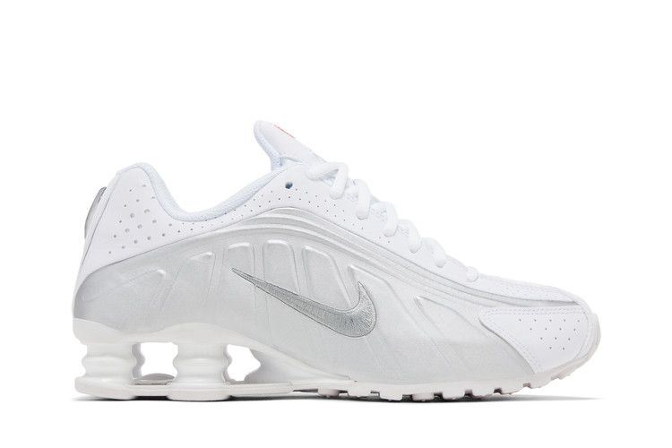 Nike Shox R4 GS 'White Metallic Silver' 2025