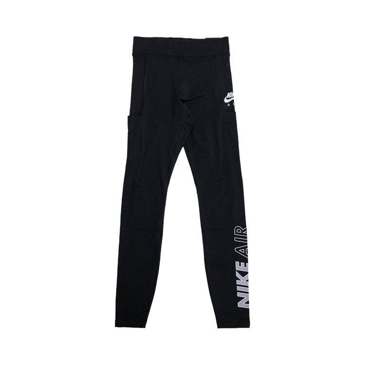 Nike Air High-Waisted Leggings 'Black/White'