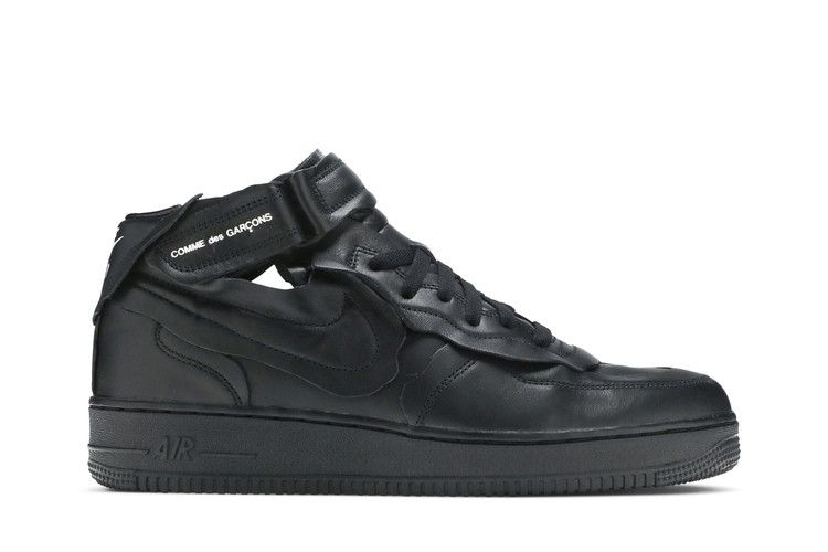 Comme des Garçons x Nike Air Force 1 Mid 'Triple Black'