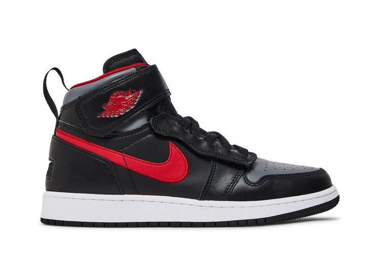 Air Jordan 1 High FlyEase GS 'Smoke Grey Gym Red'