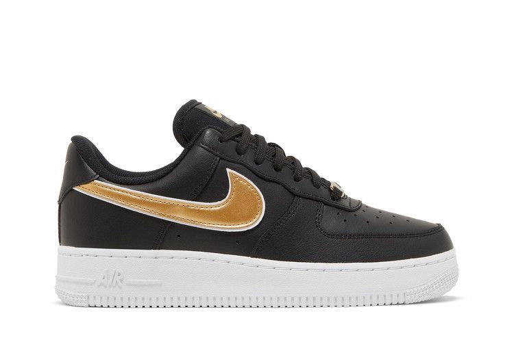 Nike Wmns Air Force 1 '07 Essential 'Black Metallic Gold'