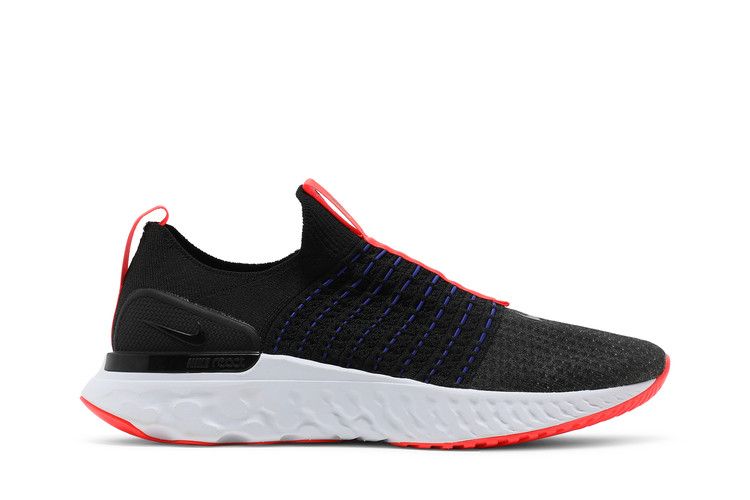 Nike React Phantom Run Flyknit 2 'Black Bright Crimson'