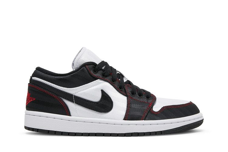 Wmns Air Jordan 1 Low SE Utility 'White Black Red'