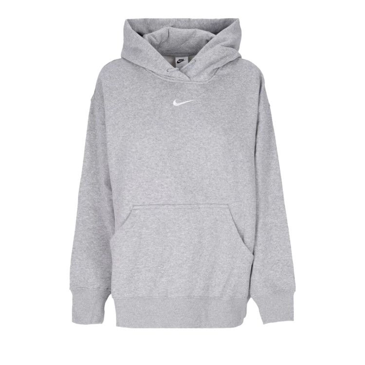 Nike NSW Phoenix Fleece Oversized Pullover Hoodie 'Dark Grey Heather/Sail'