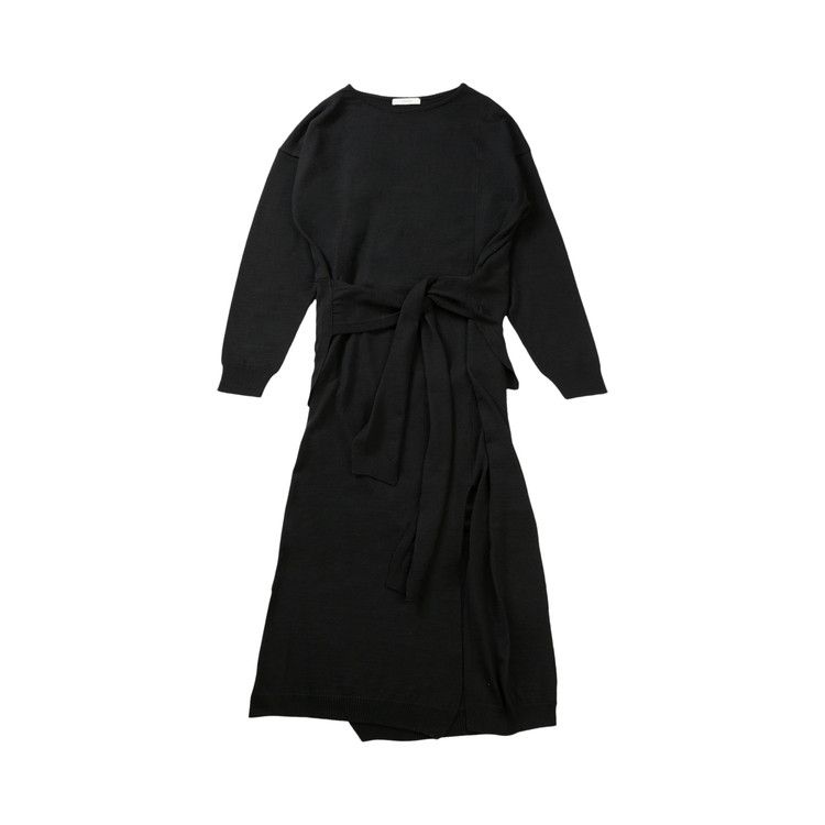 Lemaire Long Trompe L'Oeil Dress 'Black'