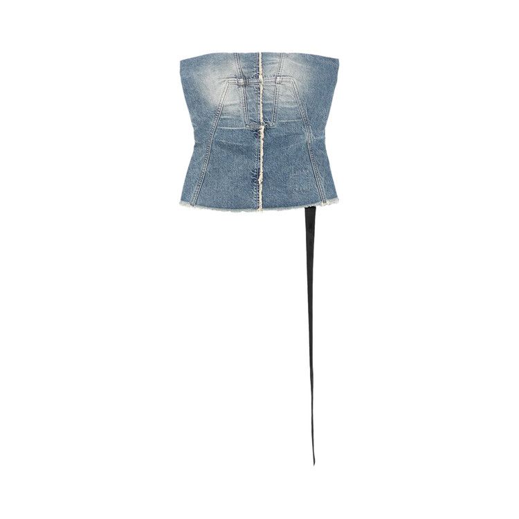 Rick Owens DRKSHDW Denim Bustier Top 'Washed Indigo'