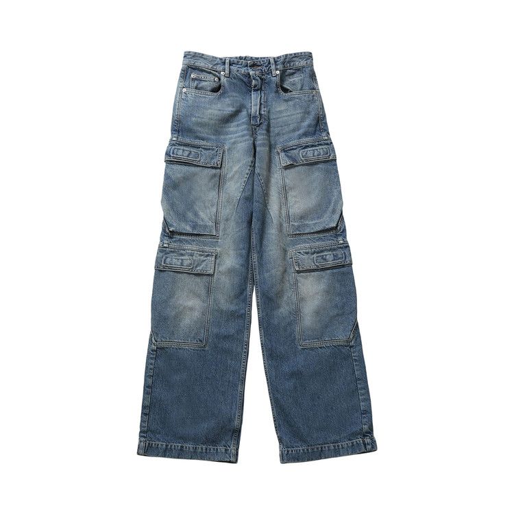 Rick Owens DRKSHDW Denim Double Cargo Jeans 'Washed Indigo'