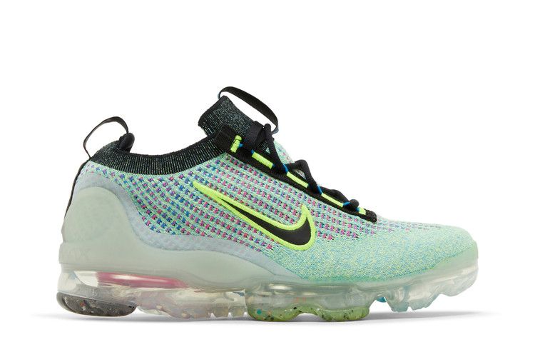 Nike Air VaporMax 2021 Flyknit Next Nature GS 'Volt Photo Blue'