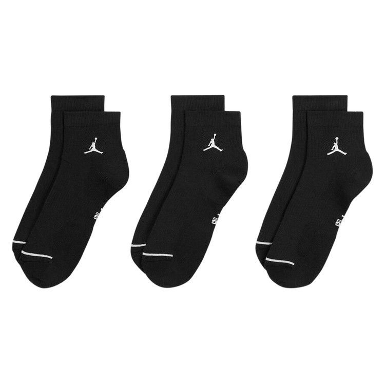 Air Jordan Everyday Ankle Socks (3 Pairs) 'Black/White'