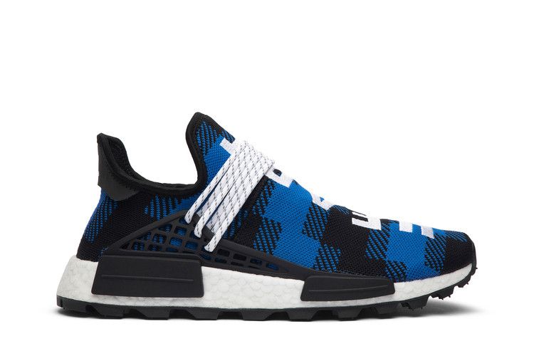 Pharrell x Billionaire Boys Club x adidas NMD Human Race Trail 'Blue Plaid'