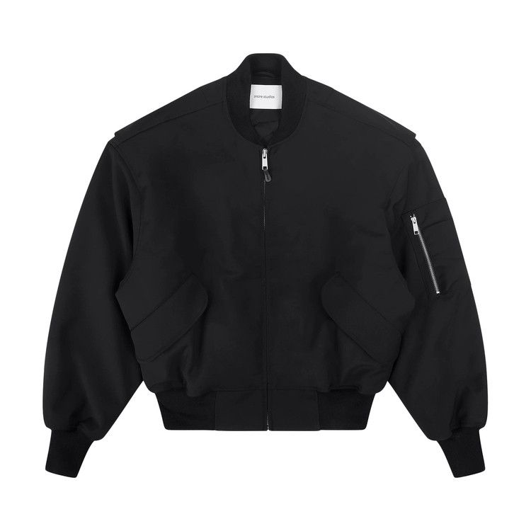 Entire Studios Broad Wool Bomber 'Black'
