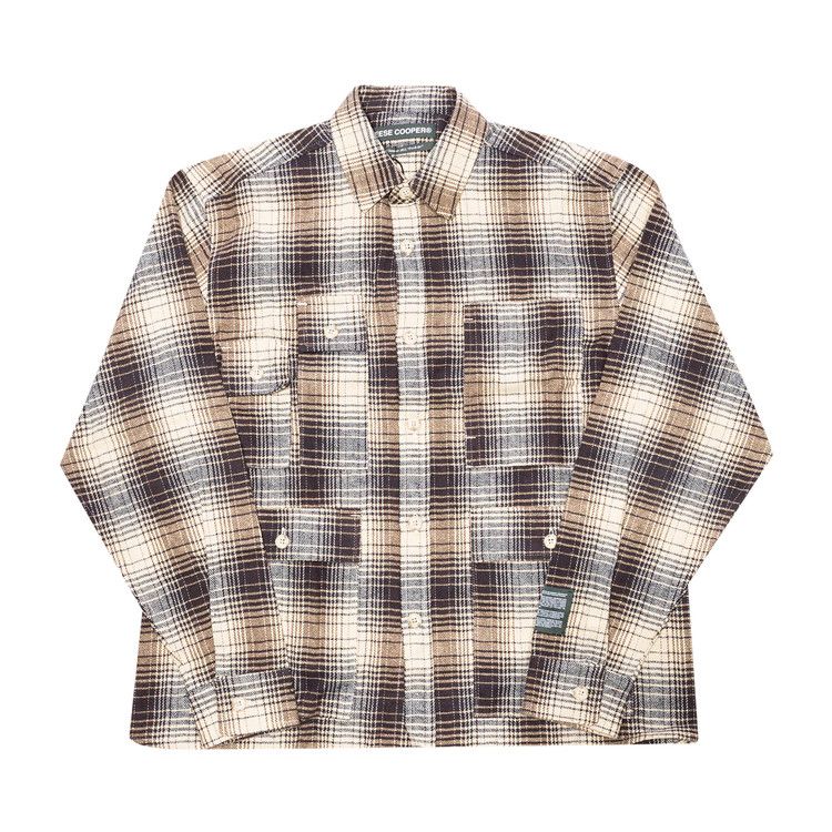 Reese Cooper Cargo Flannel Shirt 'Blue'