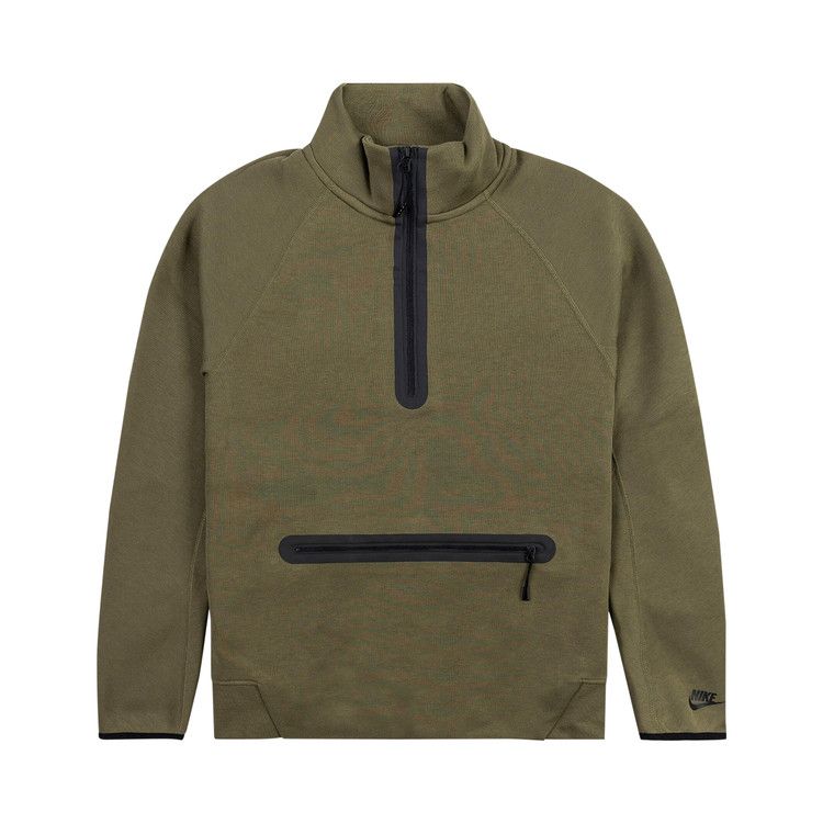 Nike Sportswear Tech Fleece 1/2 Zip Sweatshirt 'Medium Olive/Black'